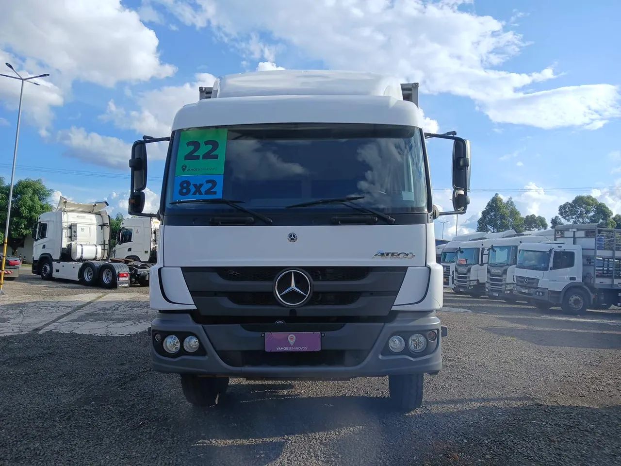 Mercedes-Benz Atego 3030/48 8X2 2022/2022 Vamos Seminovos Chapecó - Foto 4
