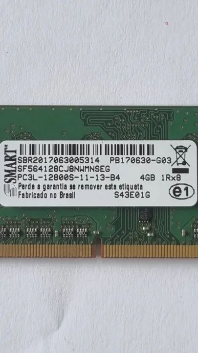 Memória Notebook 4gb ddr3 Pcl3 1600mhz