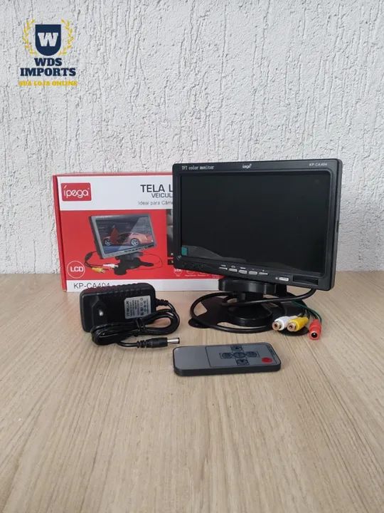 Tela Monitor LCD 7 Polegadas + Fonte 12V