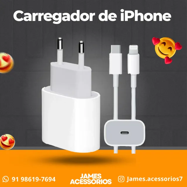 Carregador de iPhone Turbo Tipo-C Carregador para IPhone
