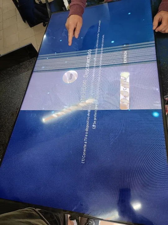 Tv com defeito Samsung qled 55 polegadas