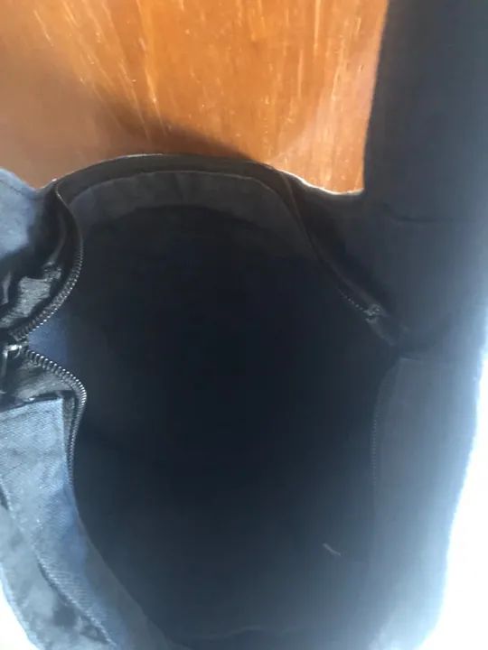 Bolsa azul de algodão  - Foto 5