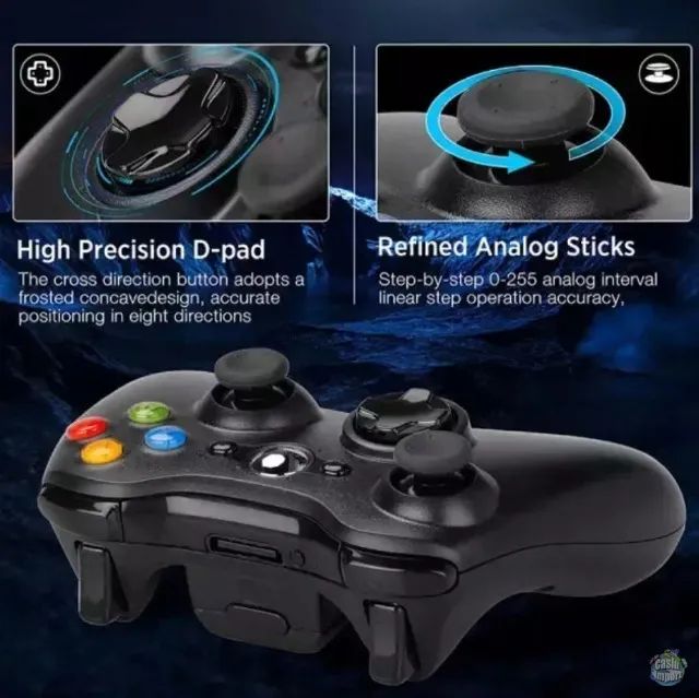 Controle sem fio wireless Compatível Com Xbox 360 e slim - Foto 4
