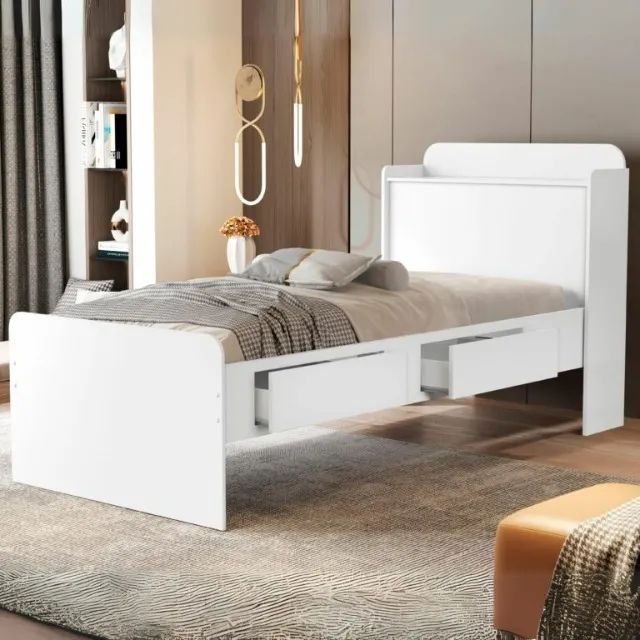 Cama Solteiro Baú Tamires  100% MDF - Super promoção!! 