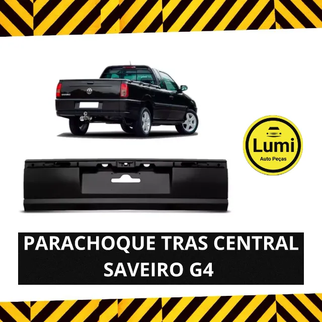 Parachoque Traseiro Central Saveiro G3 G4 - NOVO!!