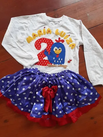 Fantasia Galinha Pintadinha Maria Luiza 2 anos