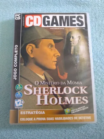 Cd games o mistério da múmia Sherlock Holmes.