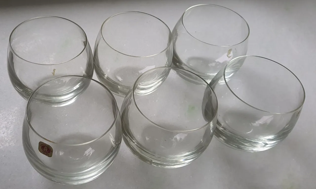 Cristal Reynoso Antigo Conjunto 6 Copos