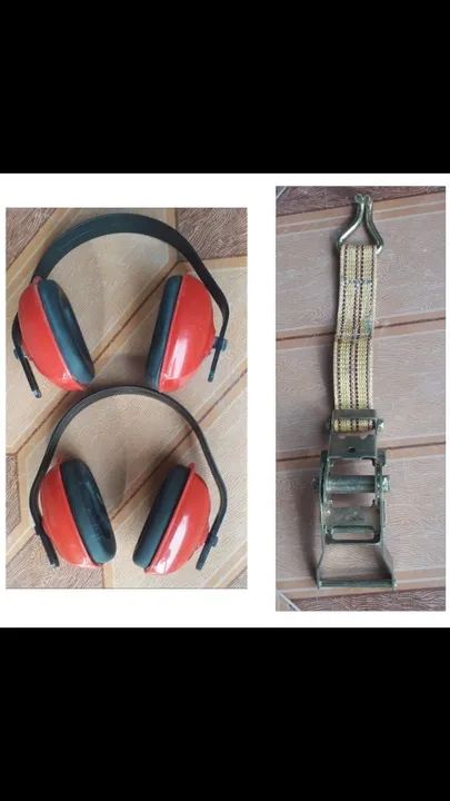 Kit de proteção para sua obra - Protetores auriculares e cinta de amarração