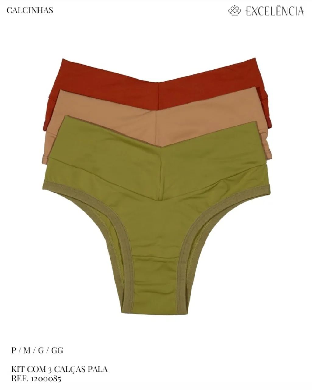 Kit 3 calcinhas Pala excelência lingerie  - Foto 2