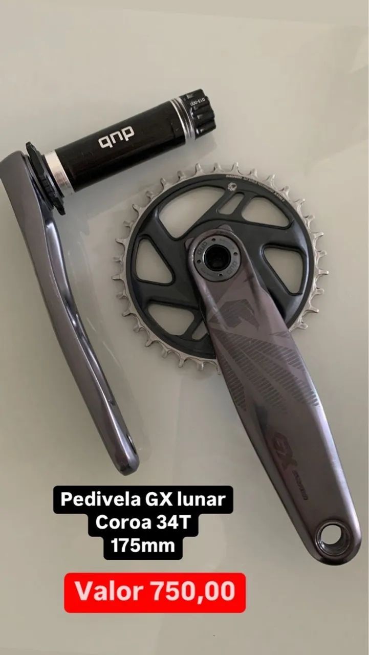 Pedivela GX lunar coroa 34T com 175mm