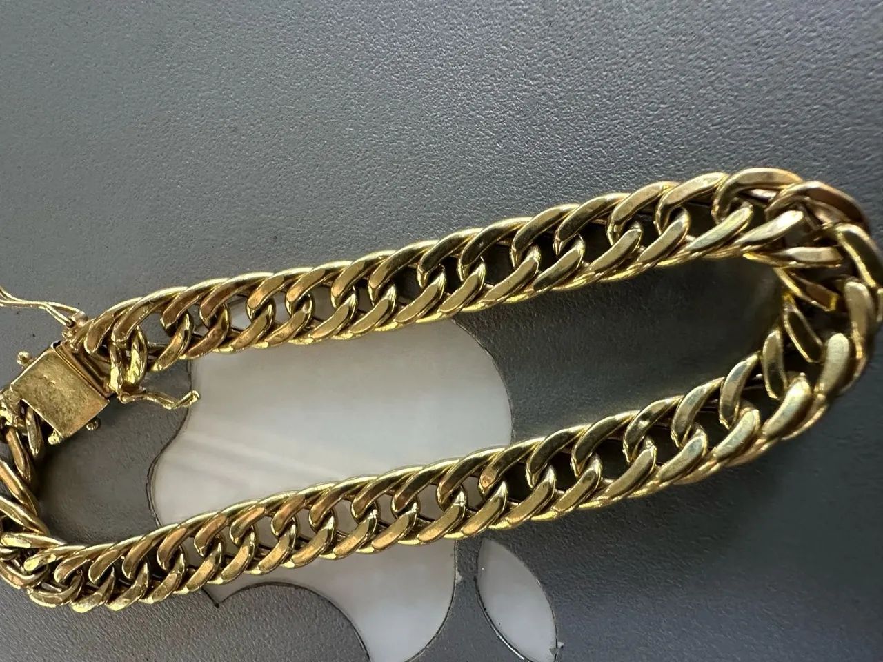    Pulseira de ouro 18k nova 15.04g certificado garantia loja física 