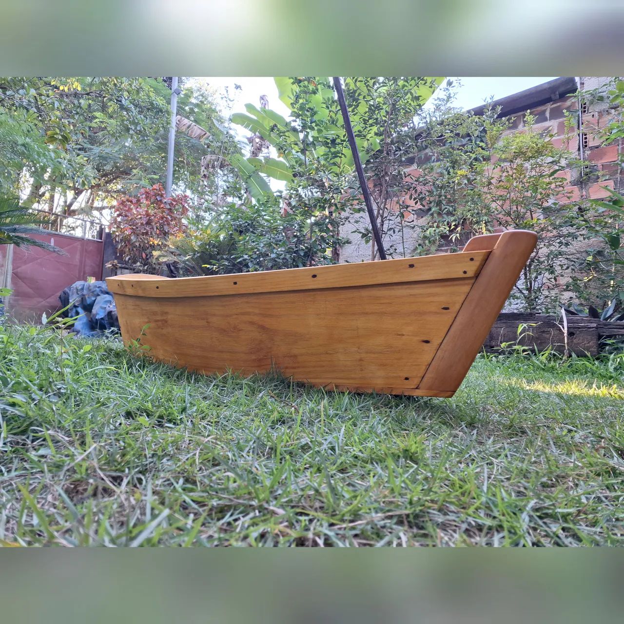 Barco de madeira para decoração - Foto 4