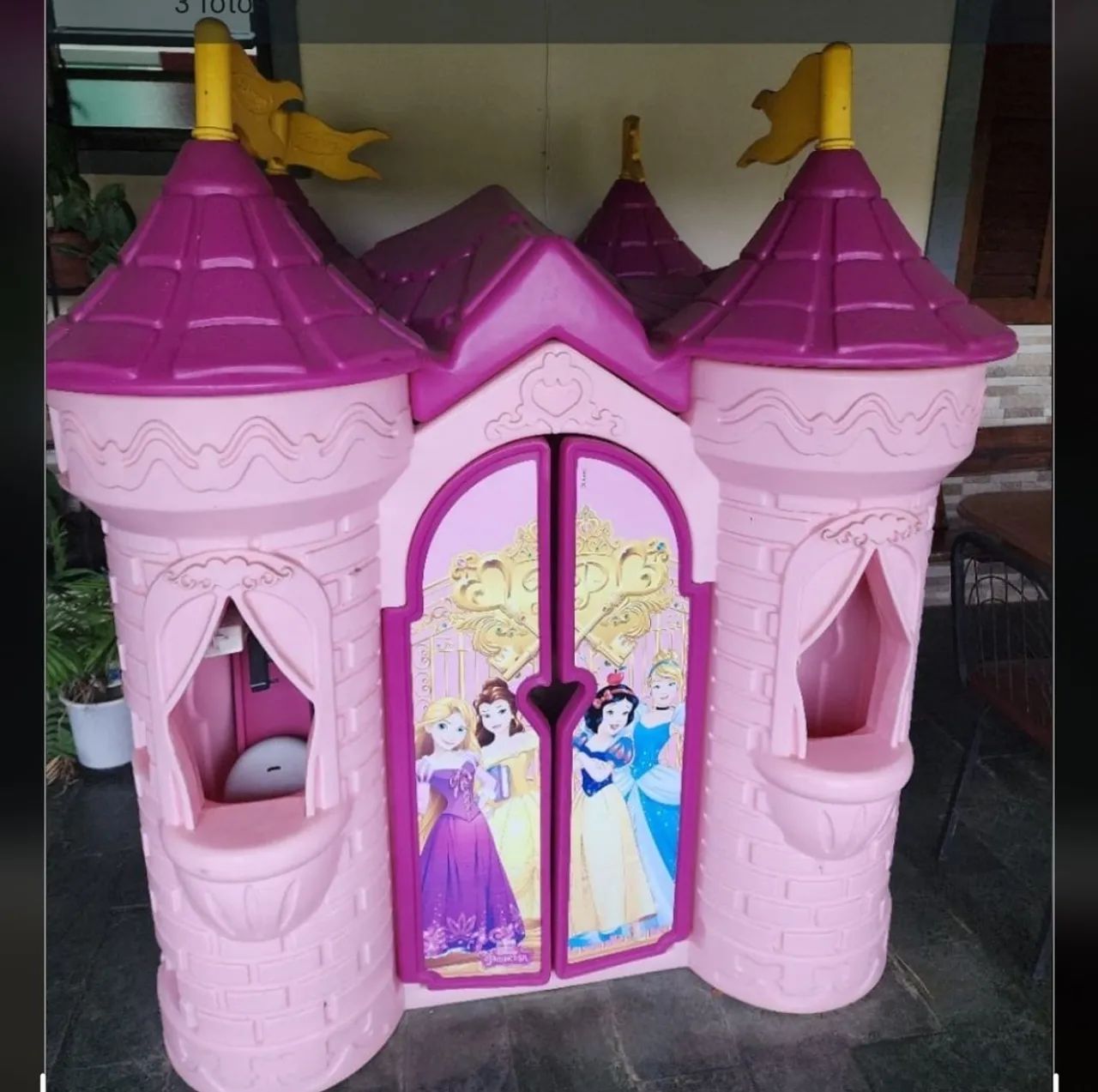 CASTELO PRINCESAS XALINGO, POR MENOS DA METADE DO VALOR DE UM NOVO.ACEITO CARTÃO. - Foto 4