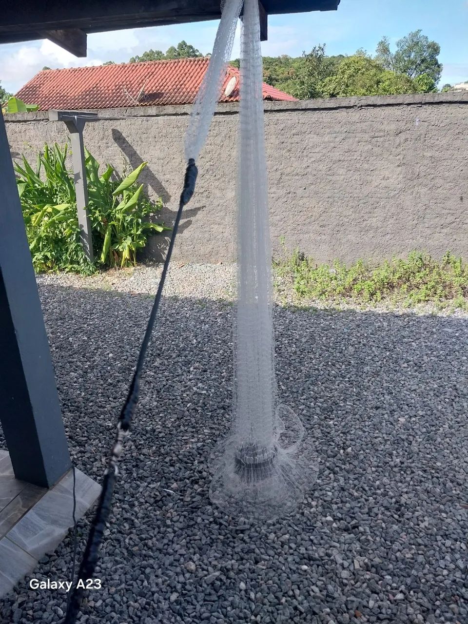Vendo tarrafa 14 braços 20 m de roda usada apenas uma vez 1 kg de chumbo - Foto 3