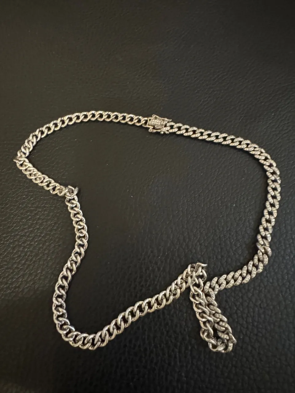 Corrente de Prata 925 ,com Pedras zircônia