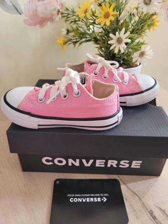 Tênis Converse All Star Bebê Rosa - Foto 2