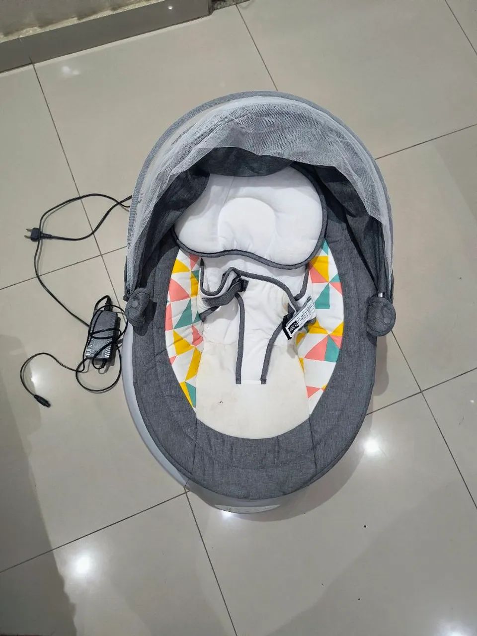 Balanço para Bebê com Capota e Controle Remoto - Foto 5