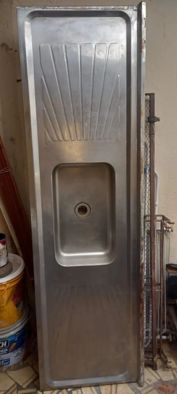 Pia de inox.
