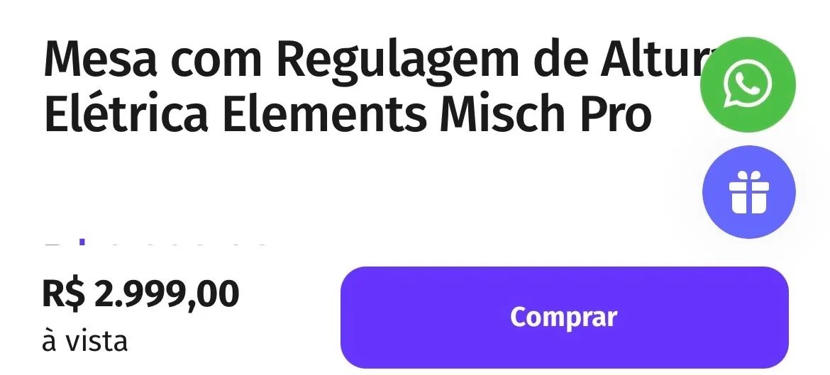 Mesa Elétrica Elements Misch Pro - NOVA - Foto 2