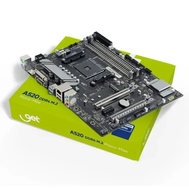 Goldentec A520 DDR4 M.2 Motherboard, A520 Chipset, AMD AM4, DDR4, M.2 NVME, mATX, USB 3.064166975879554124