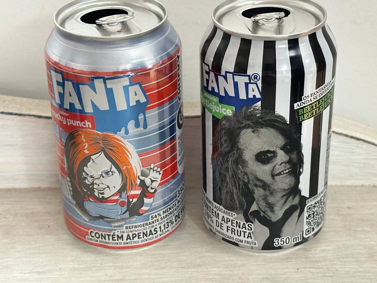 Lata Fanta para Colecionar Chuck e Beetle Juice