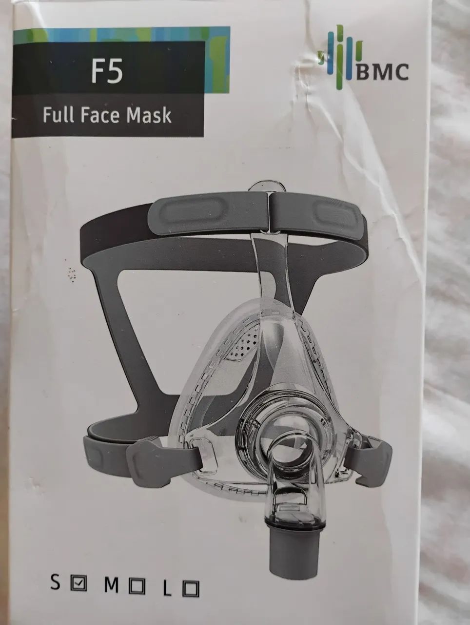 Máscara de CPAP F5 Full Face BMC + traqueia