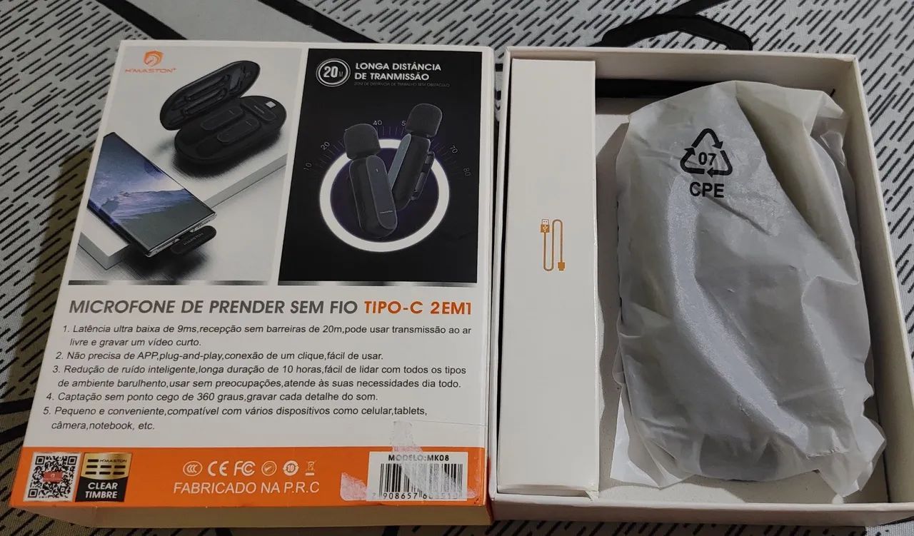 Microfone de prender sem fio H'Maston - Foto 2