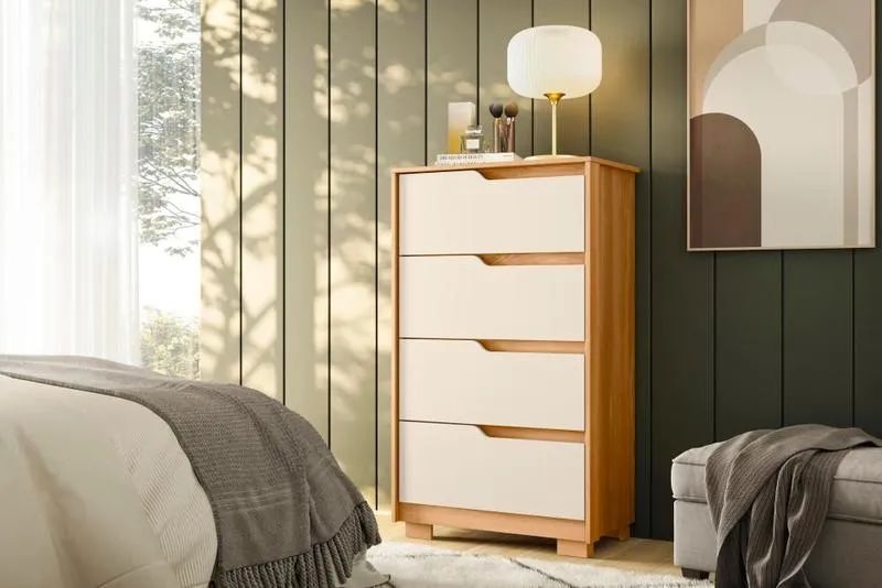Cômoda de 4 Gavetas SOLE MDF-ENTREGA HOJE !!! 