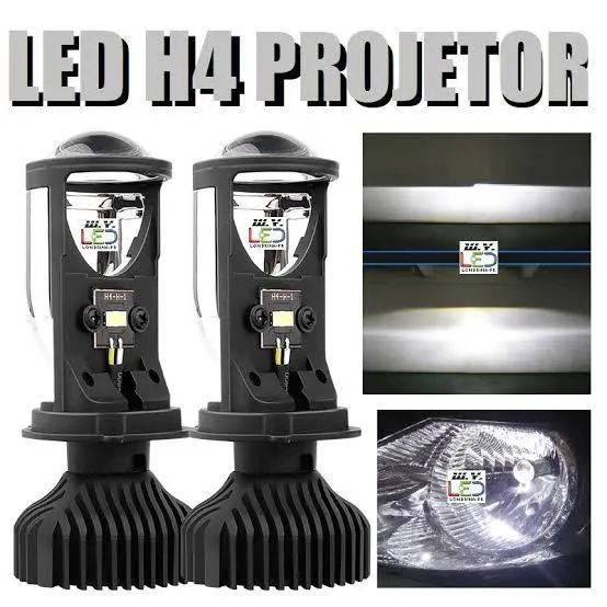 Farol Projetor LED H4 para Carros 15000lm