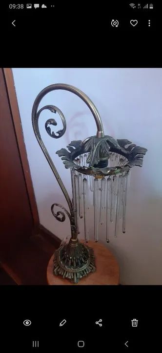 Lustre de cristal antigo