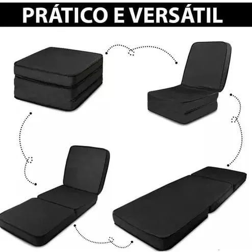 Poltrona dobrável compacta e versátil - Foto 2