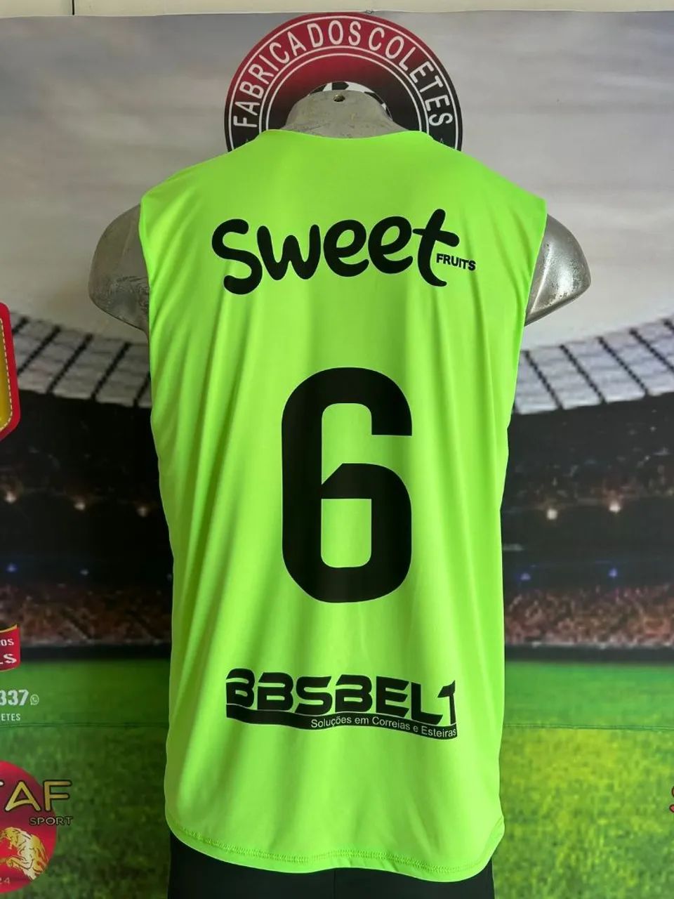 Colete dupla face  personalizado  com número 64304973257603123