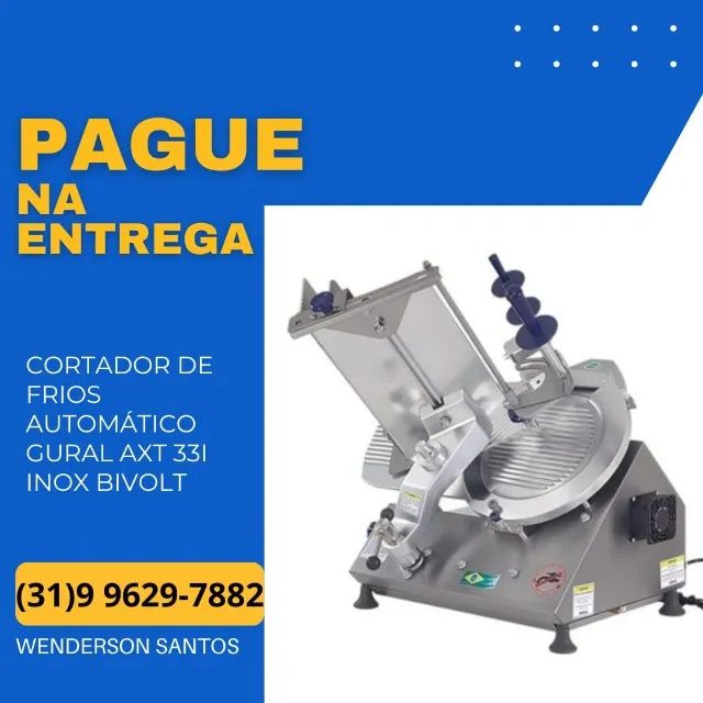 Fatiador De Frios Automático Gural AXT 33i Inox Bivolt Novo