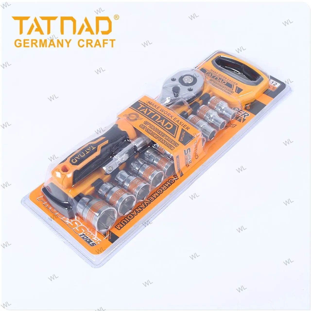 Jogo de Soquetes 1/2'' 12 Peças - Tatnad - Chrome Vanádio - Foto 3