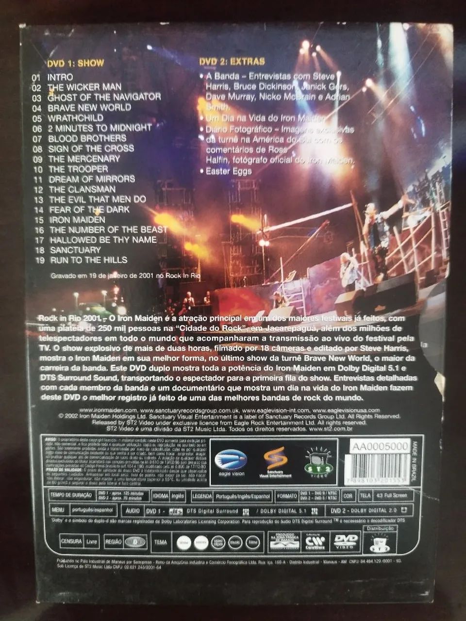 DVD Iron Maiden - Rock in Rio - Foto 2
