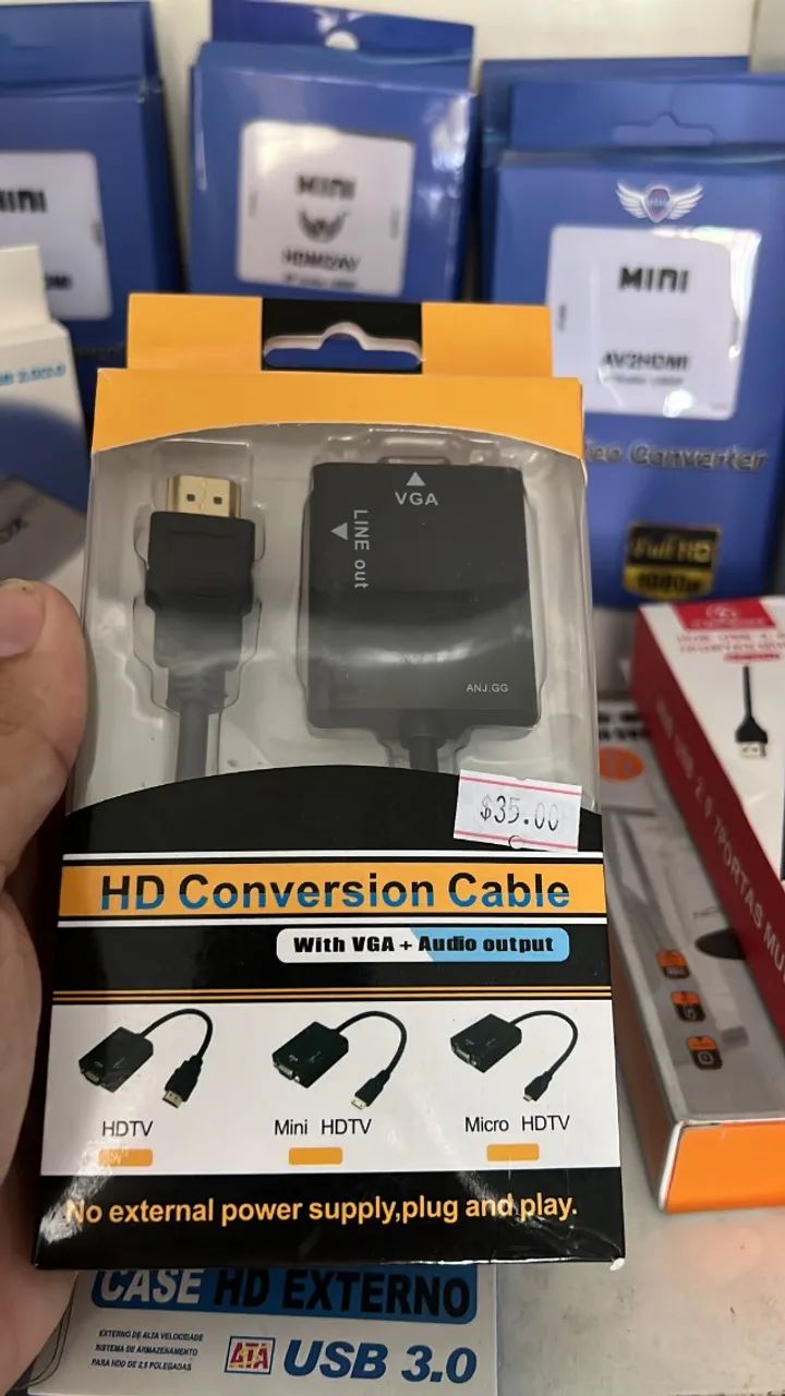 Cabo - Adaptador Hdmi Para Vga - Foto 3