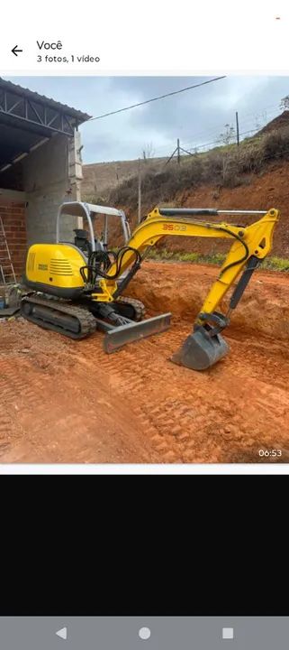 Mini escavadeira Wacker Nelson 3508