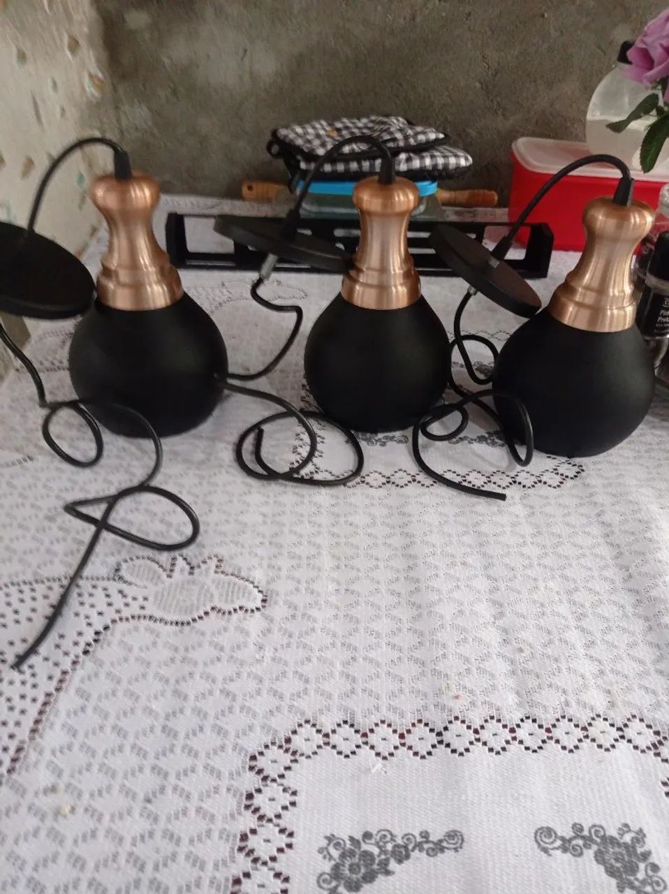 Luminária de louça  - Foto 5