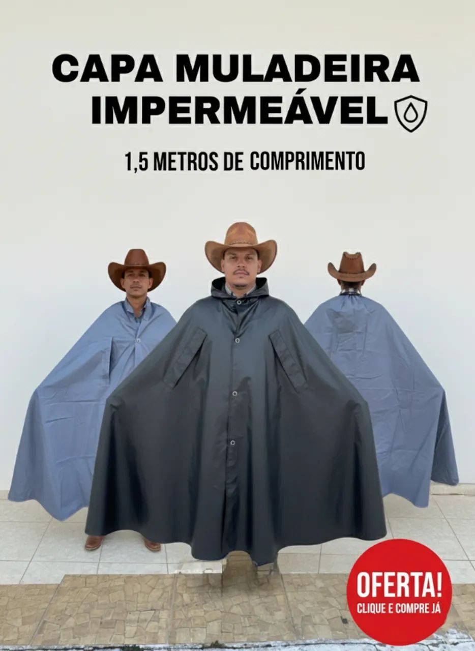 Capa de chuva boiadeira