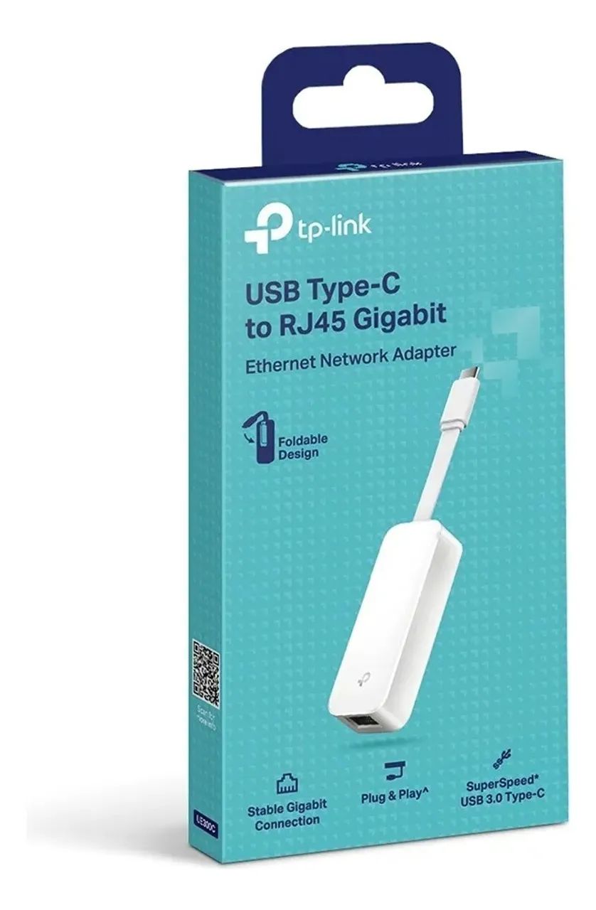 Adaptador De Rede Usb Tipo-c Para Ethernet Ue300c Tp-link - Loja Coimbra Computadores - Foto 3