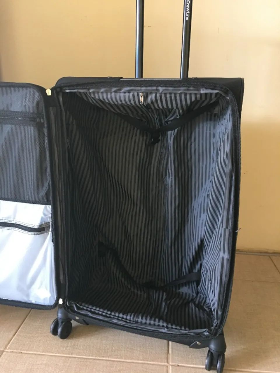 Mala de viagem, preta, marca CrewLine  - Foto 5