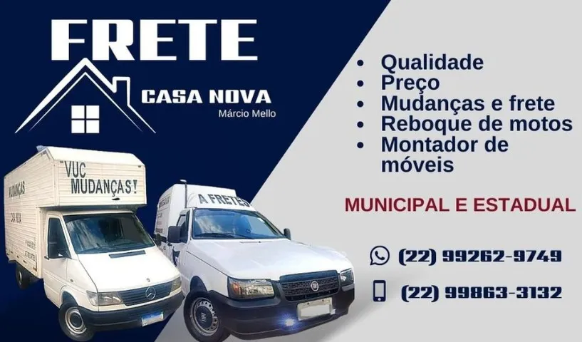 Mudanças, Pequenos Fretes e montador de móveis