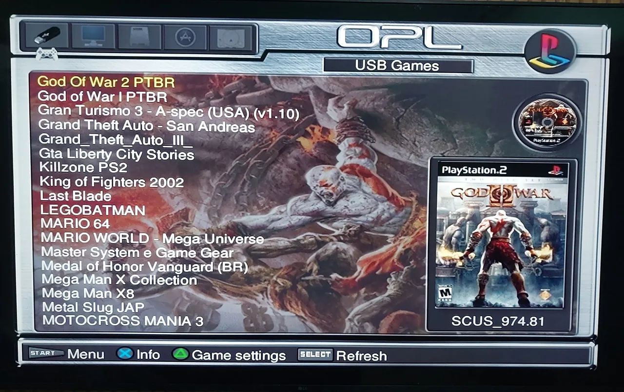 Playstation 2, pen drive de 128gb 57 jogos  - Foto 4