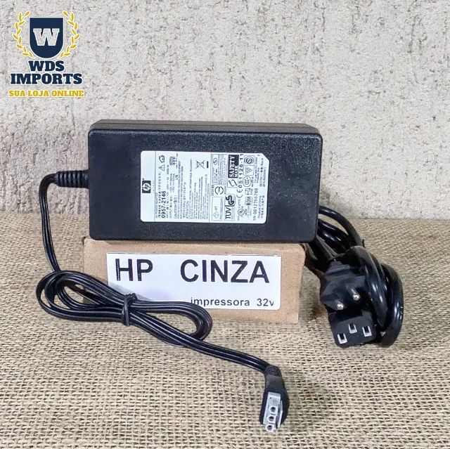 Fonte para Impressora Hp 32V Plug Cinza