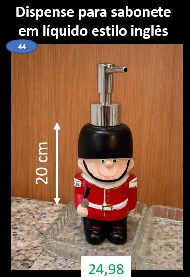 Dispense para sabonete em líquido estilo inglês