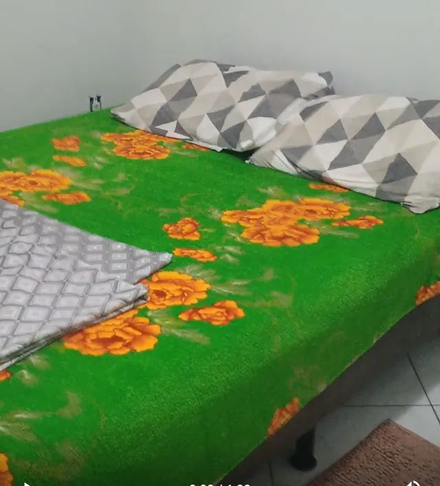Geladeira, mesa de mármore, máquina de lavar 11,5k, sofá cama, cama box de solteiro e cama - Foto 4