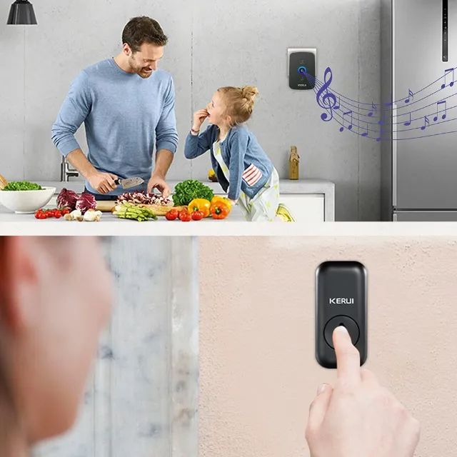 KERUI Wireless Doorbell Waterproof campainha sem fio - Foto 2