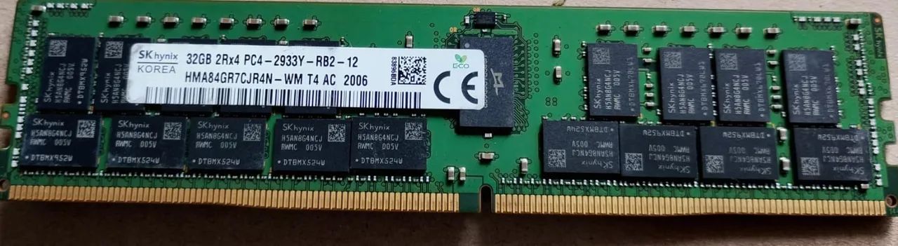 Memorias Servidor Samsung Mtec skhynix dell hp 32gb Pc4 2933y 2933