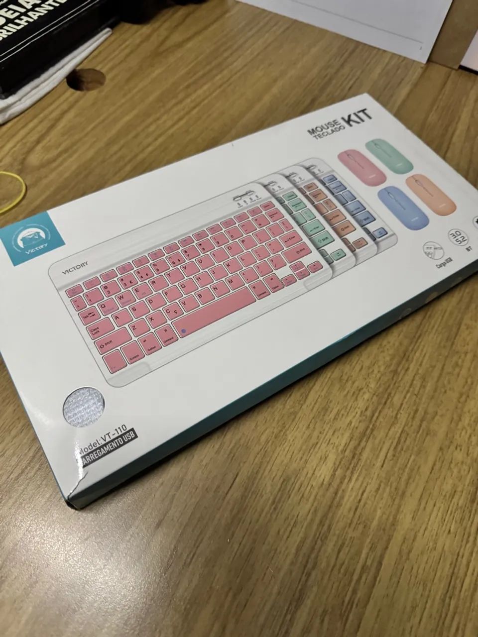 Kit Teclado e Mouse Sem Fio Victory - Novo! - Foto 4